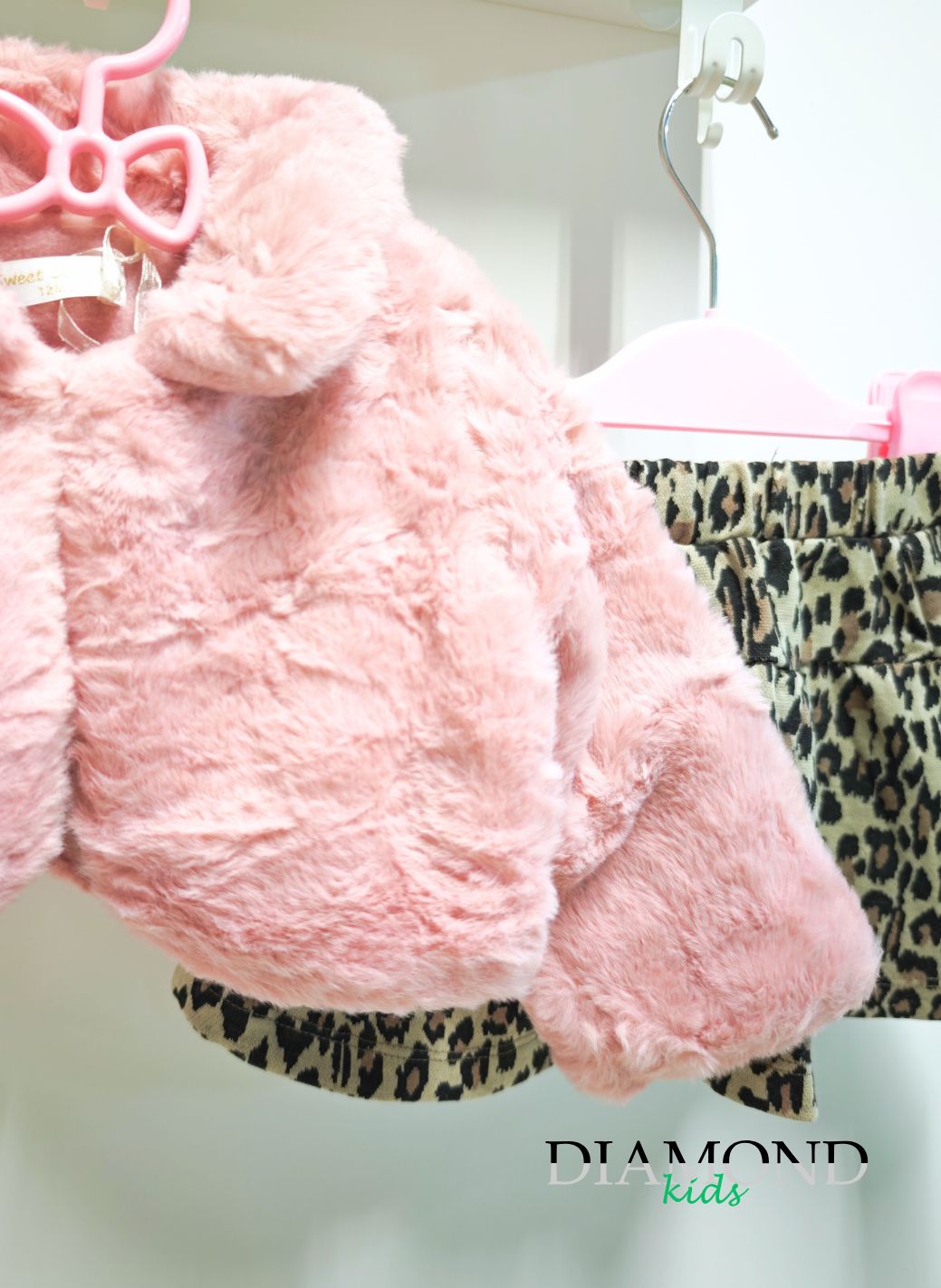 Completo Neonata Animalier rosa