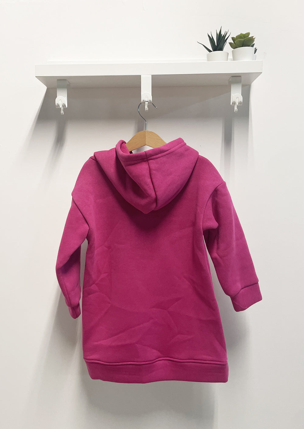 Girl's Dress Santa Claus Fuchsia Sweatshirt