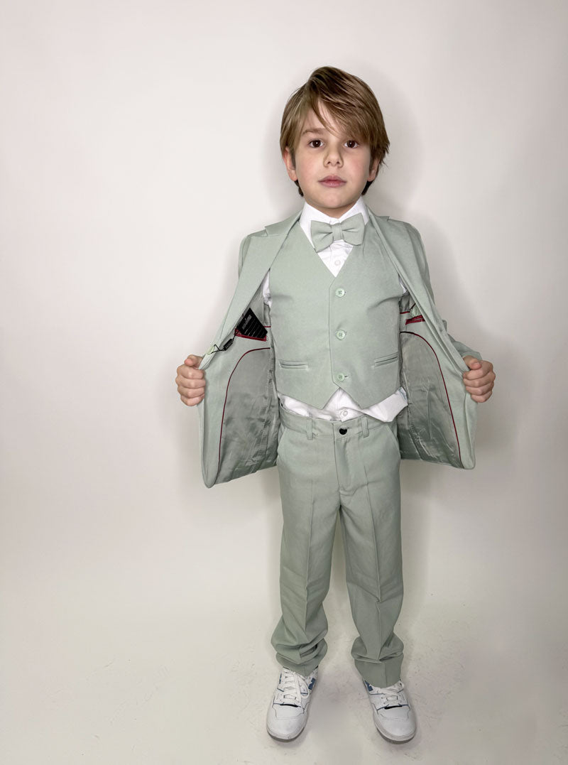 Complete children's suit glitter slim fit