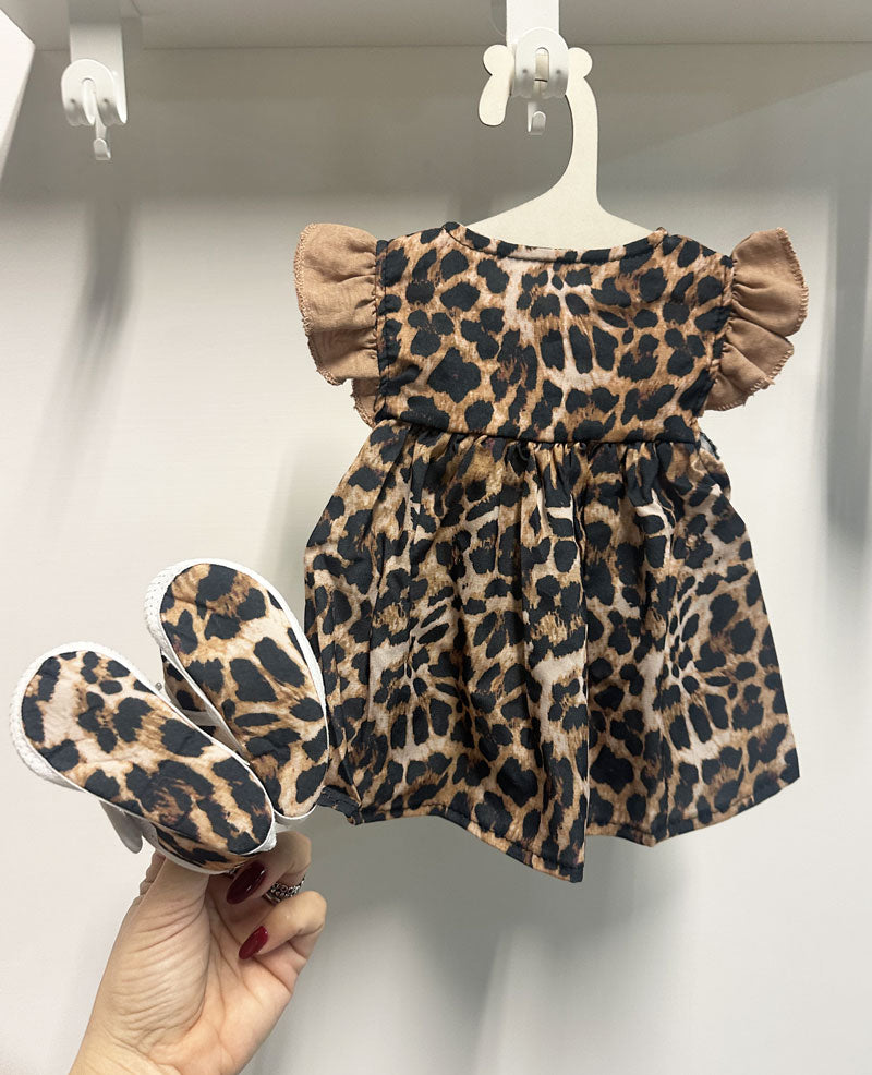 Completo Neonata Animalier scarpine