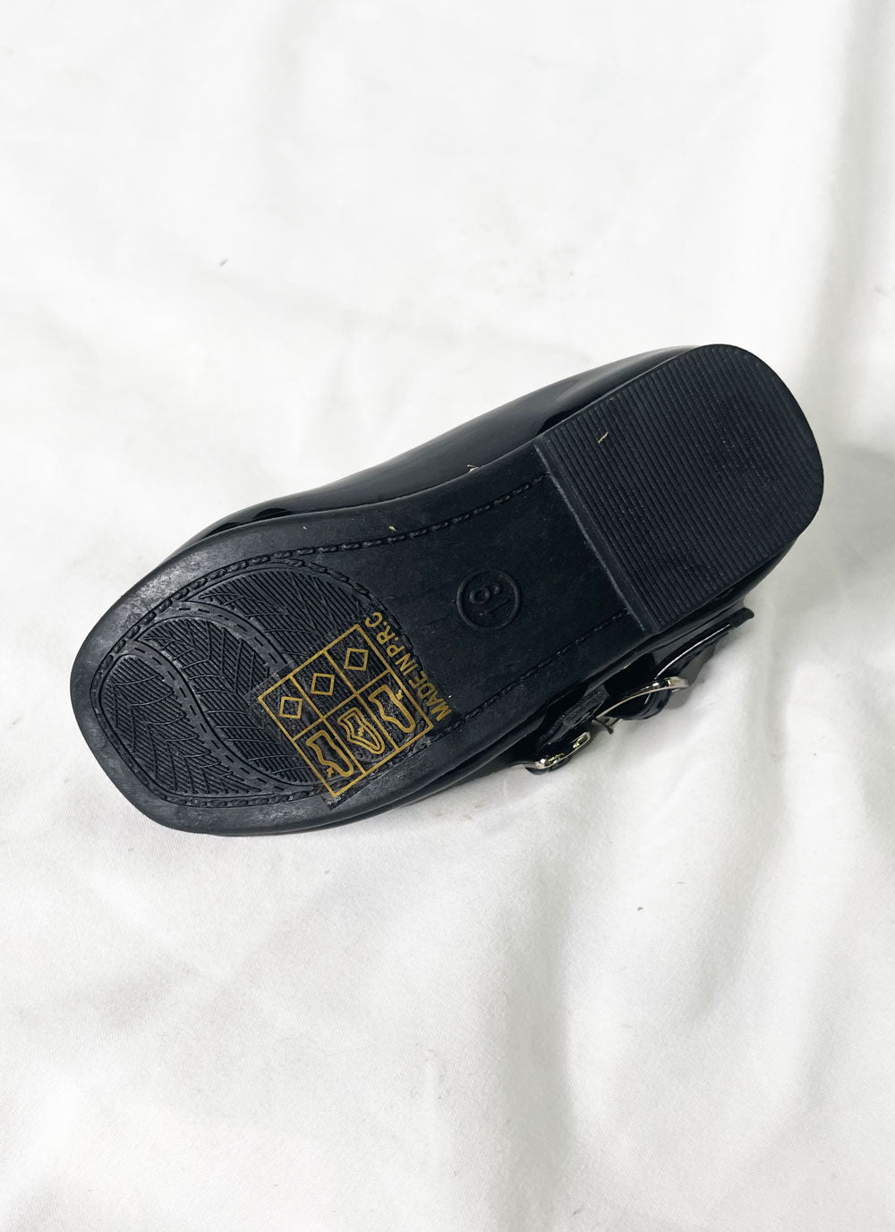 Mary Janes 21 Black Shiny Girls Ballet Flats