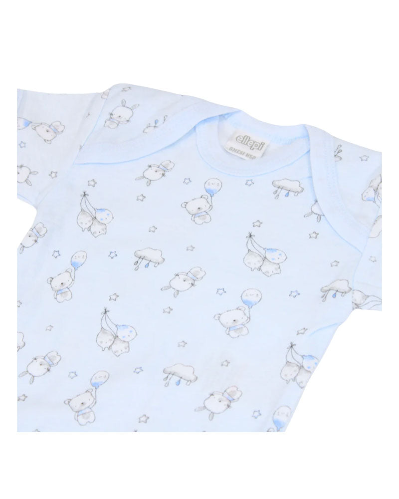 Body Neonato Balloon azzurri