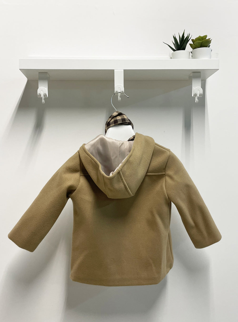 Cappottino Neonato Classic beige sciarpa