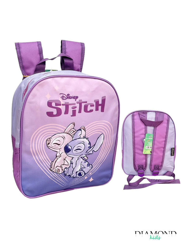 Zainetto Asilo Stitch & Angel rosa
