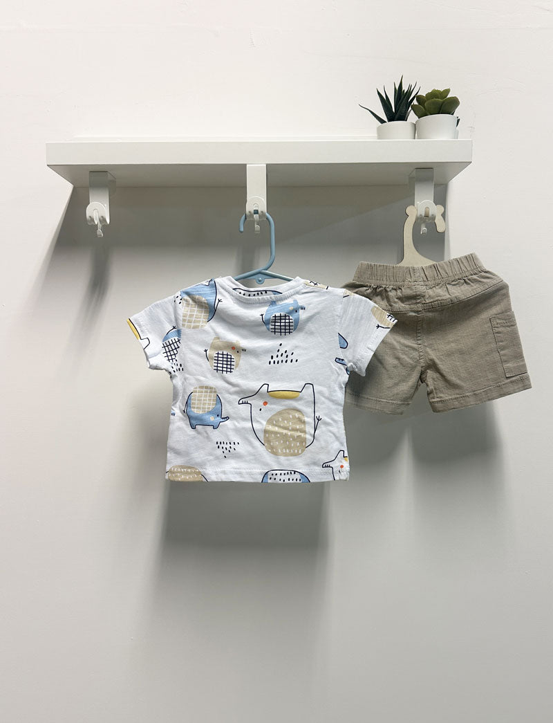 Completo Neonato Elefant beige