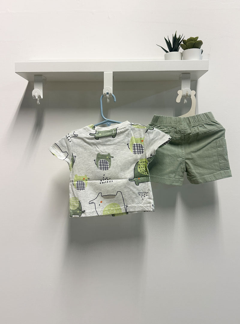 Completo Neonato Elefant verde