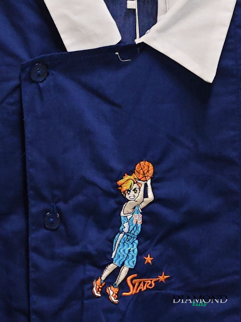 Grembiule Elementare Monostar Baseball Stars blu