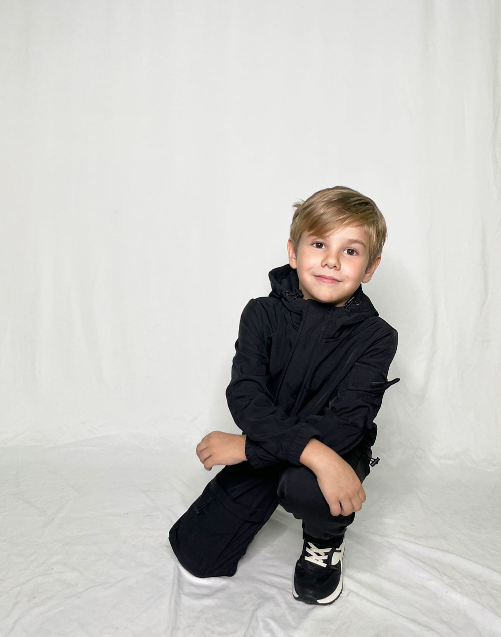 Black military suit children's complete