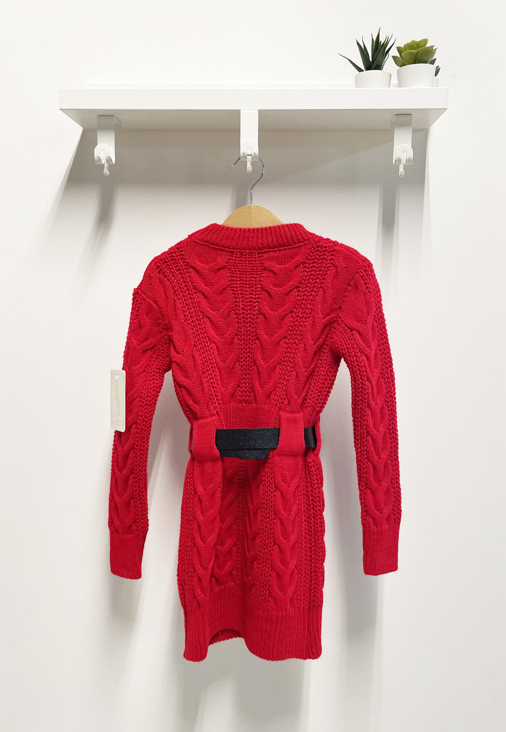 Abito Bambina Trecce B rosso