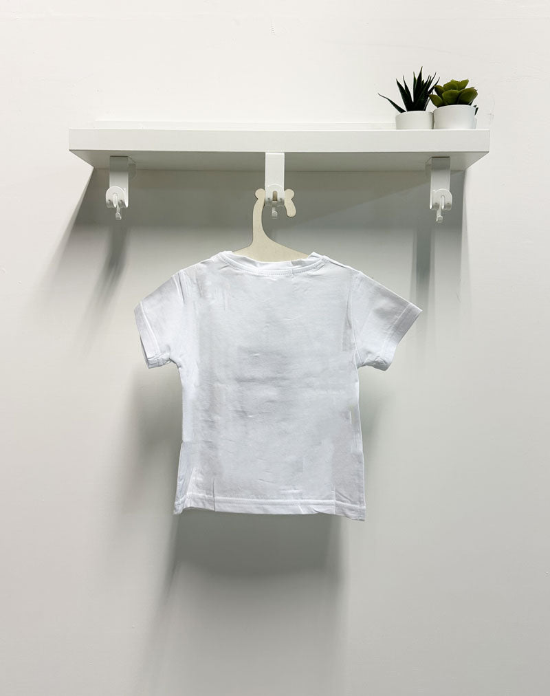 T-shirt Neonato Angel bianca