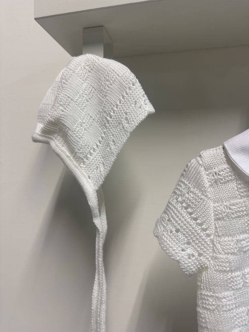 Completo Neonata Filo fiocco bianco grande