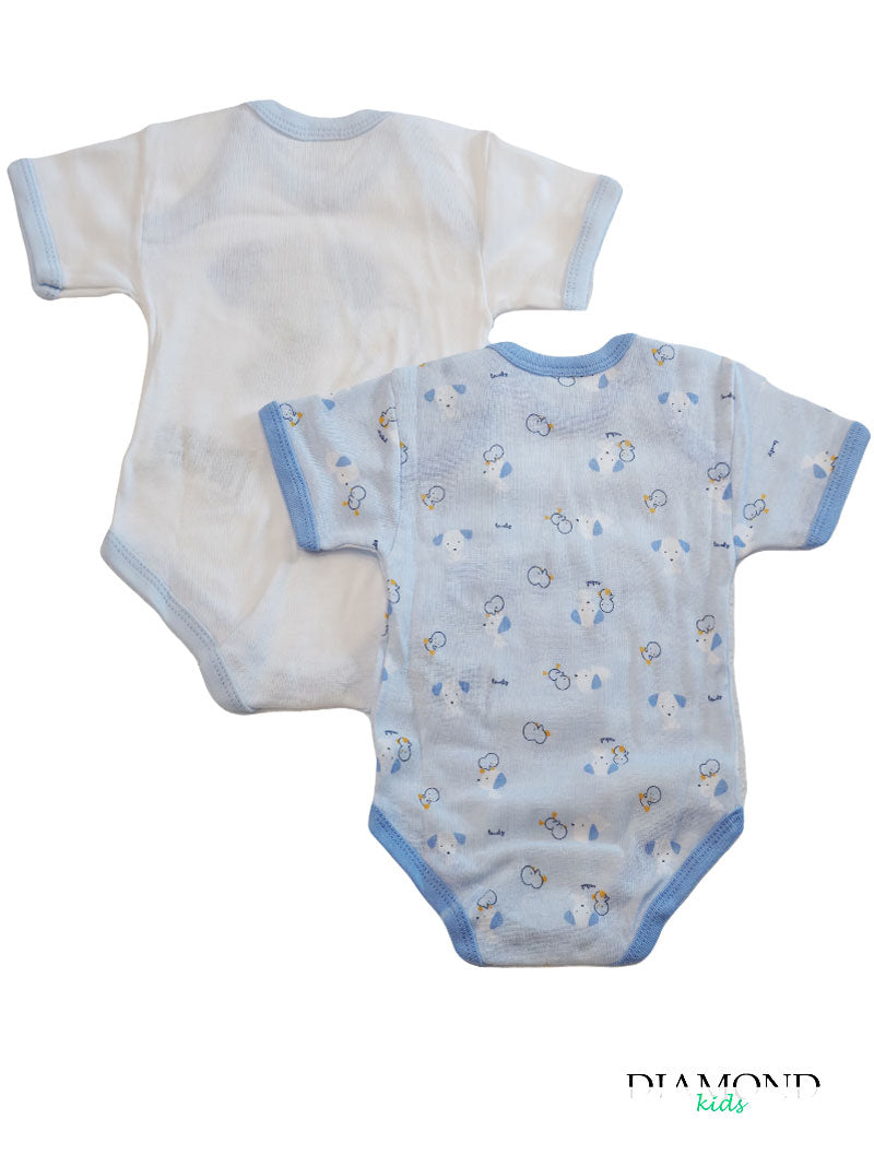Body Neonato Elefantino azzurri