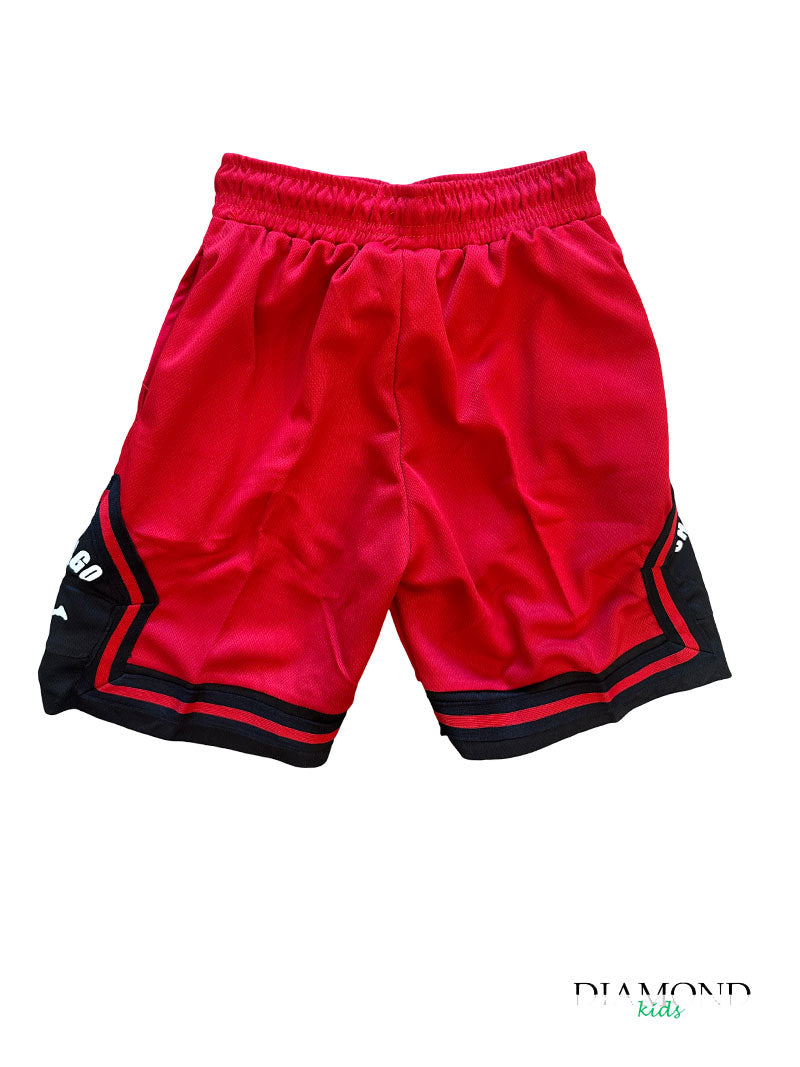 Bermuda Bambino Basket rosso
