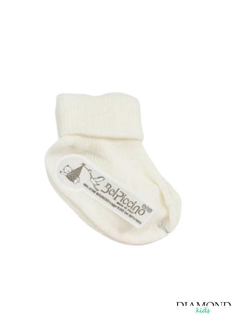 Calzino Neonato Bel Piccino crema