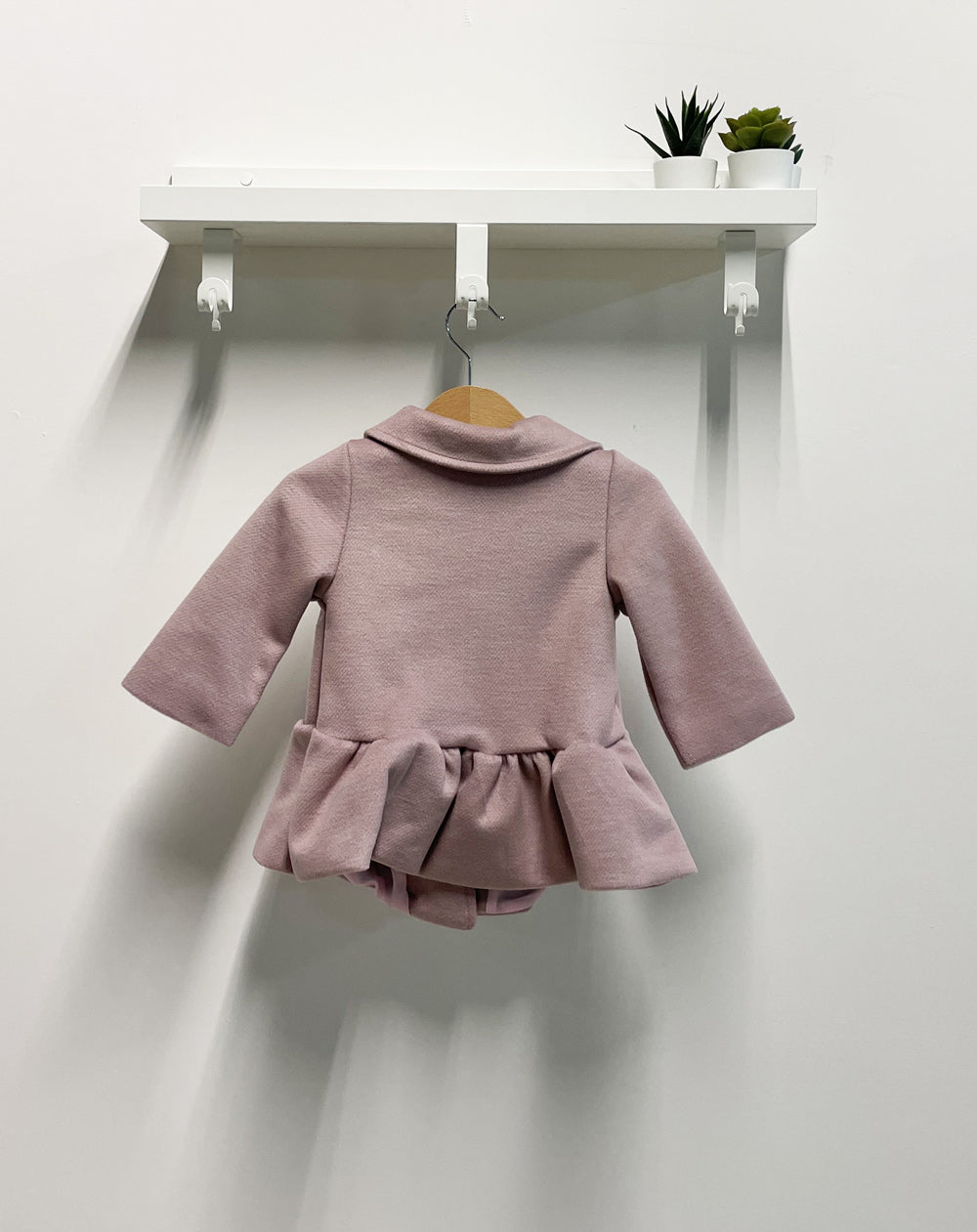 Cappotto Neonata Bon Ton rosa antico