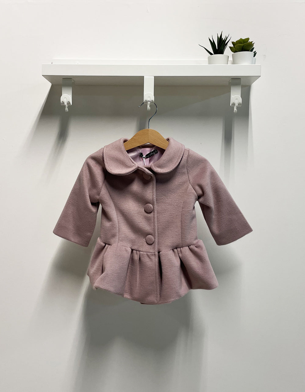 Cappotto Neonata Bon Ton rosa antico