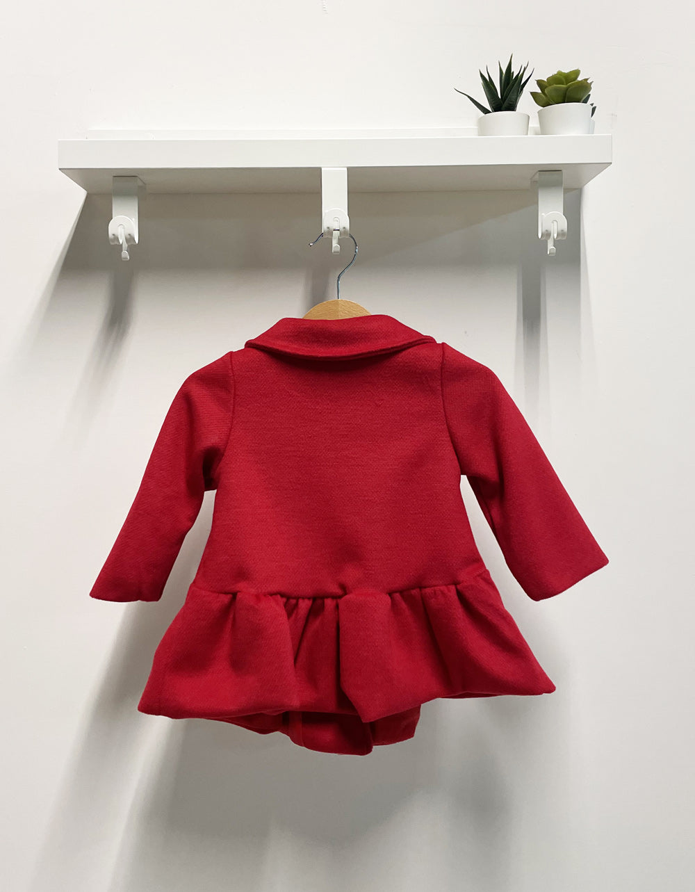 Cappotto Neonata Bon Ton rosso