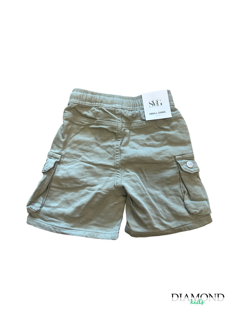 Shorts Neonato Cargo verde militare