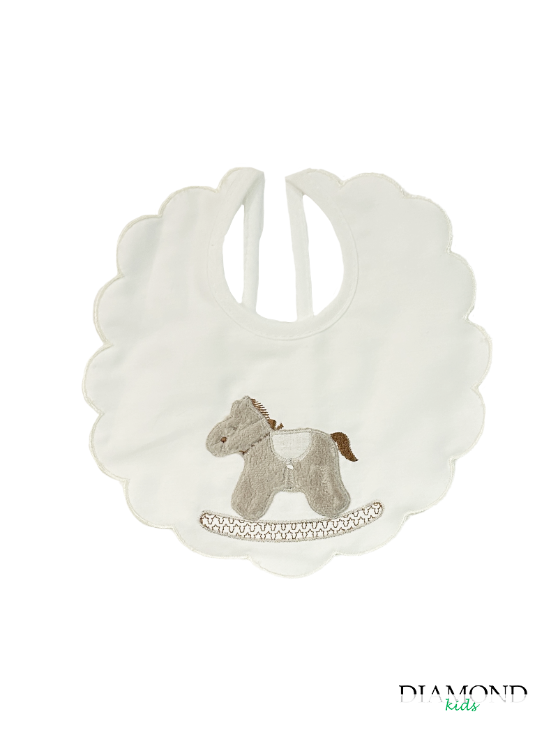 Bavetta Neonato Cavallino beige