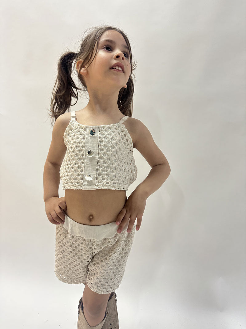 Completo Neonata Glamour beige
