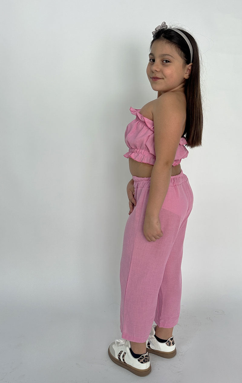 Completo Bambina Palazzo rosa