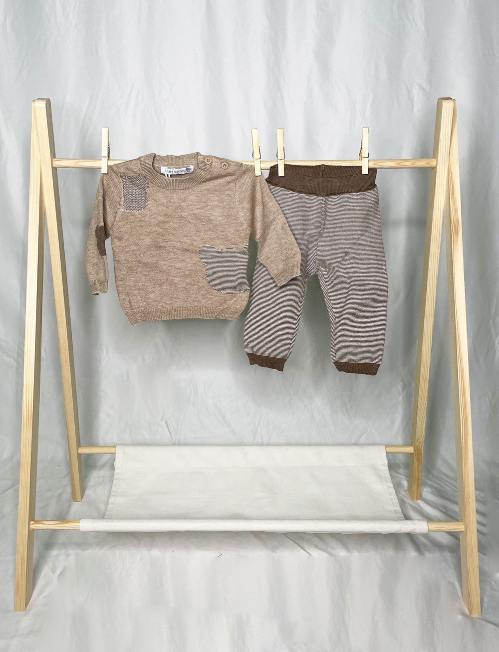 Completo neonato con Toppe e patchwork