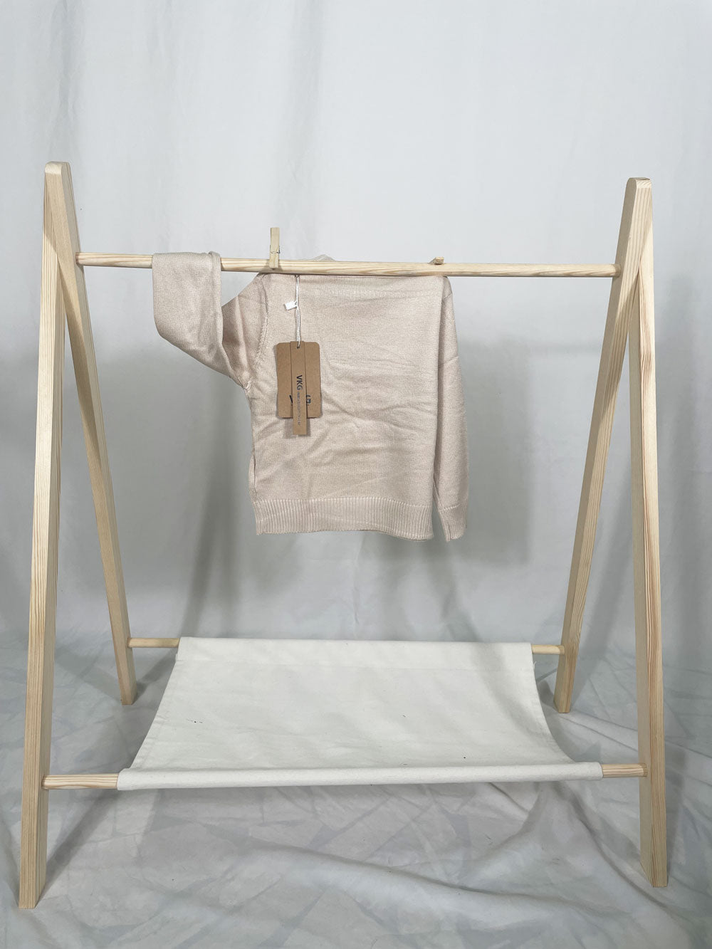 Chic Beige Baby Turtleneck Half-Neck
