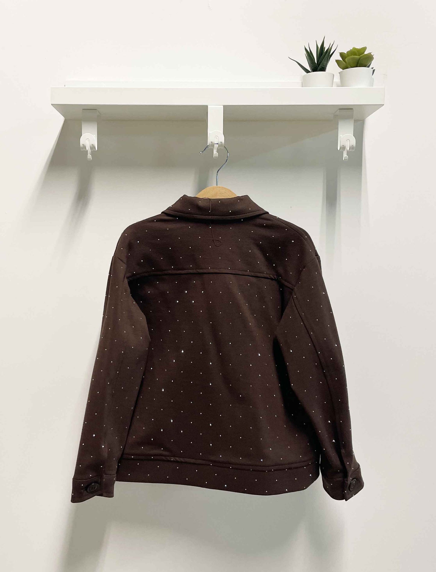 Felpa Bambina Sparkling giubbino marrone