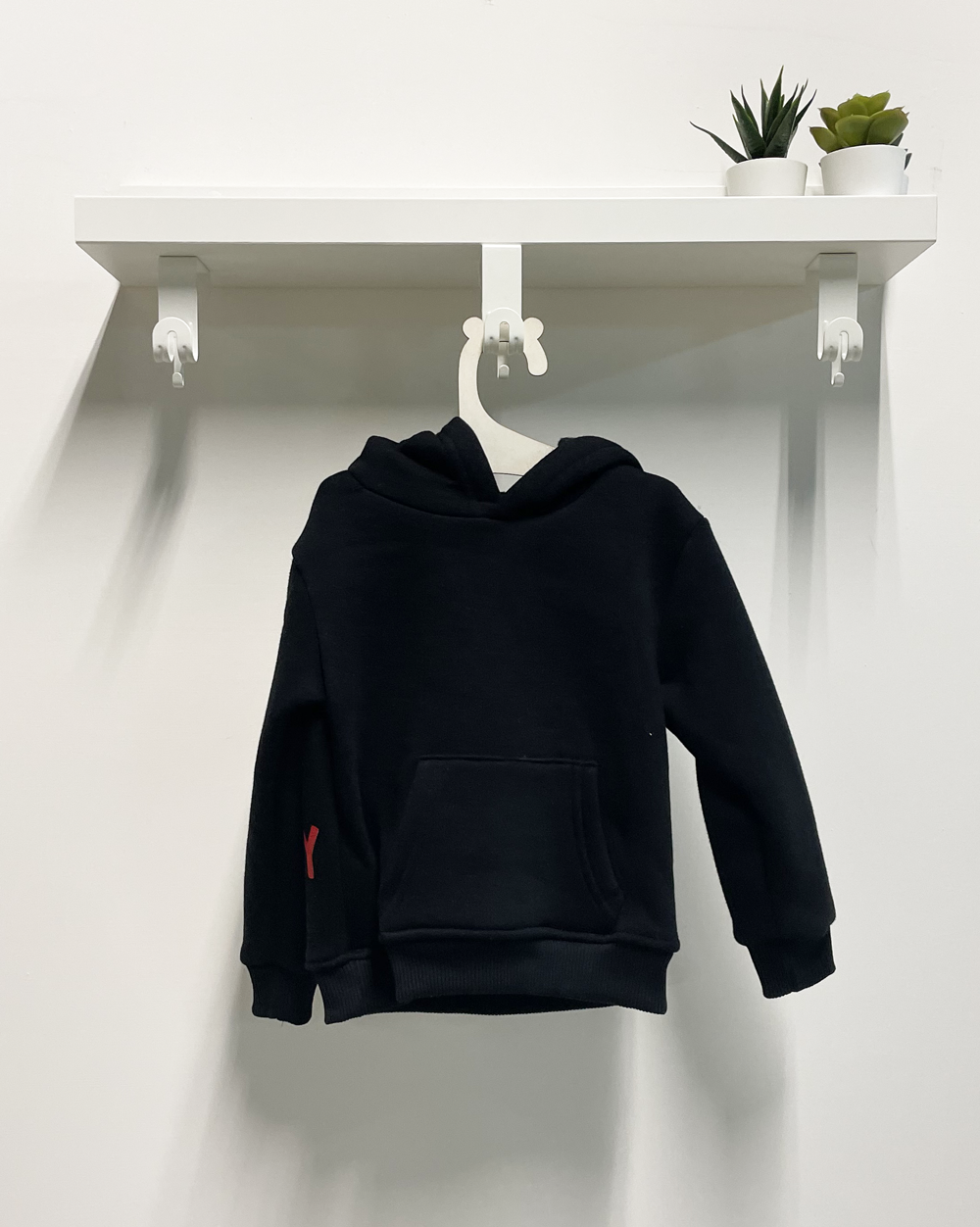 Merry Xmas Black Baby Sweatshirt with Hood