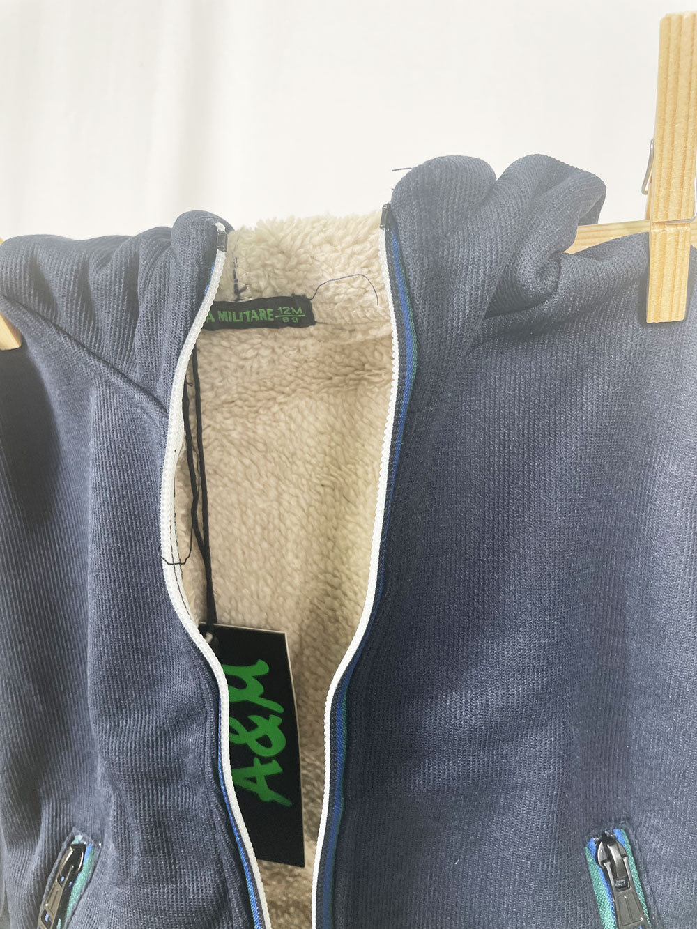 Baby Blue Fleece Jacket Sweatshirt