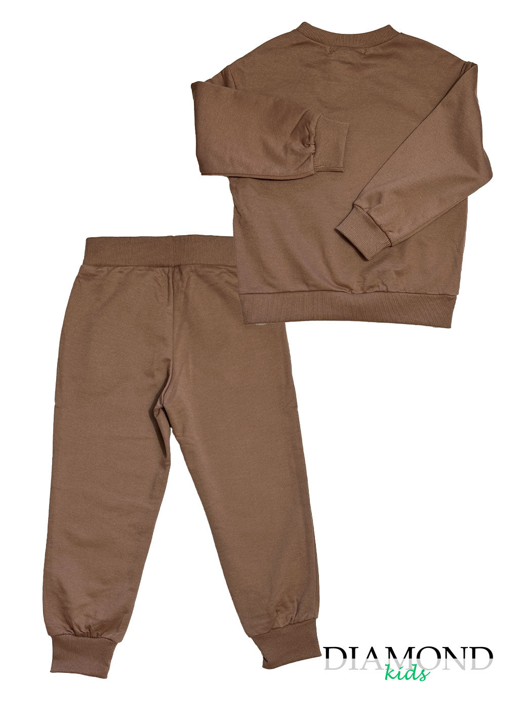 Completo Bambina Fiocco animalier marrone