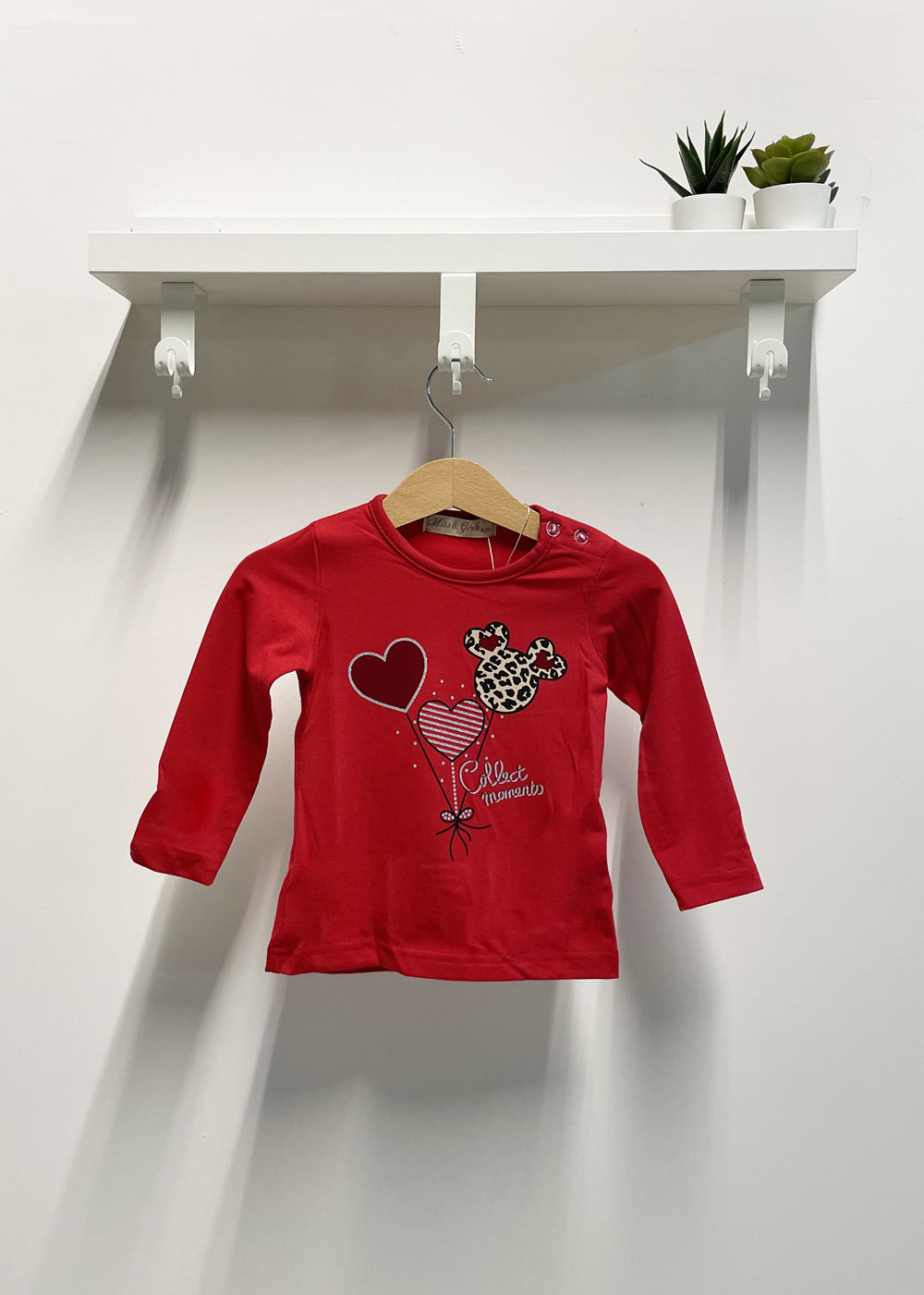 Mickey Mouse Animalier Baby Girl T-shirt Red