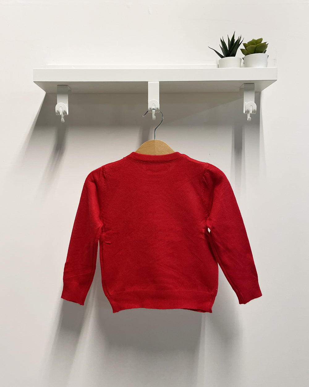 Maglia Neonato Merry Christmas renna rossa