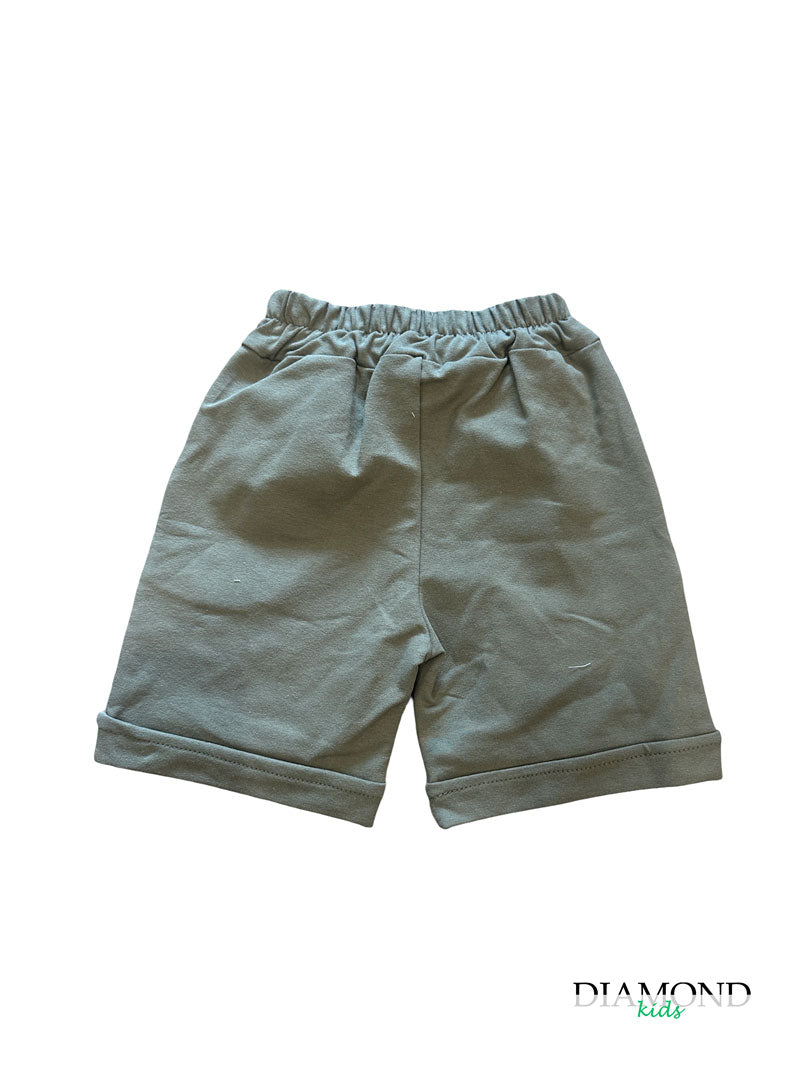 Bermuda Bambino Tuta verde militare
