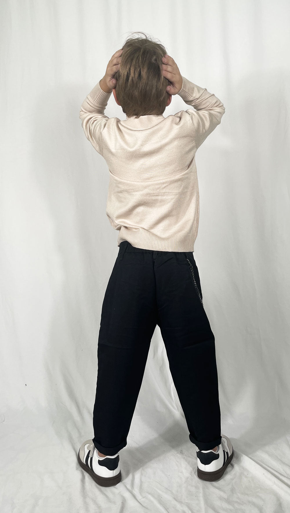 Baby Chic Beige Warm Modal Turtleneck