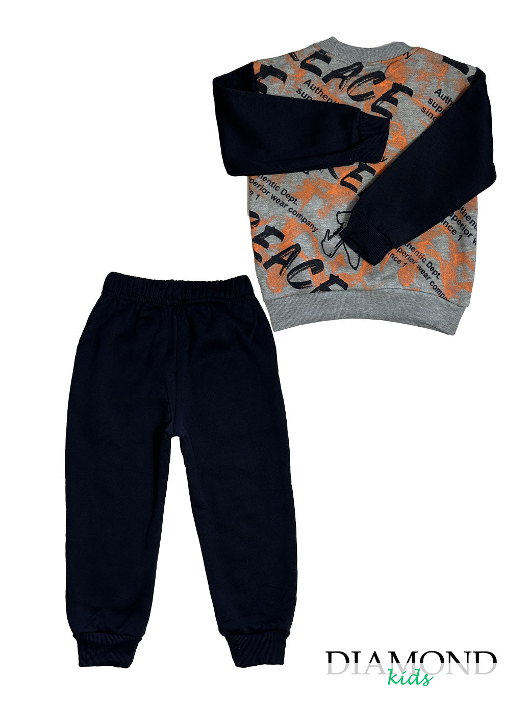 Completo Bambino Graffiti grigio