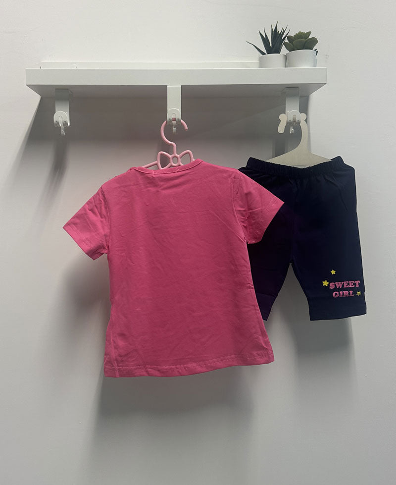 Completo Bambina Sweet Unicorn fucsia