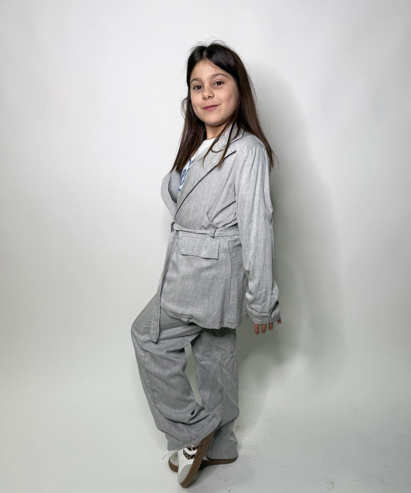 Completo Bambina Tailleur grigio