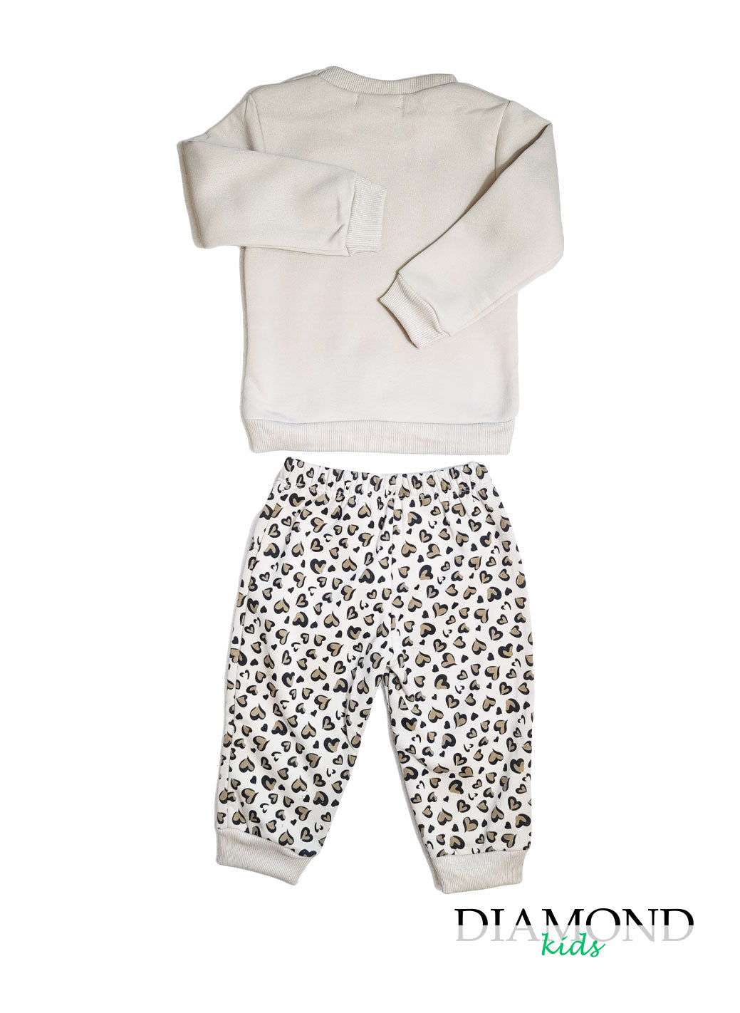 Completo Neonata Topolino animalier beige