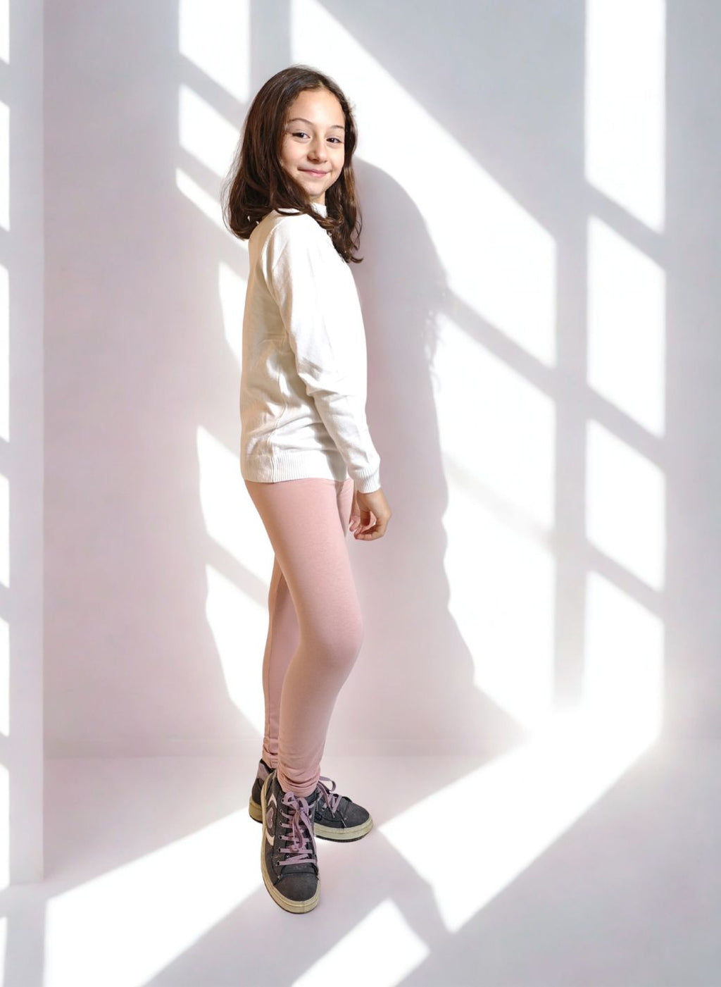 Leggings Bambina Felpato rosa