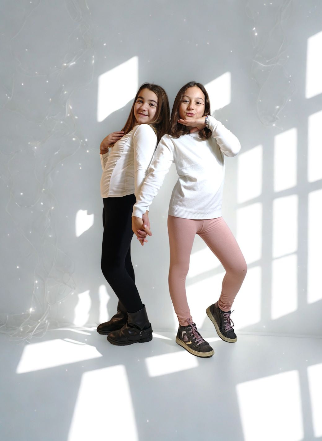 Leggings Bambina Felpato rosa