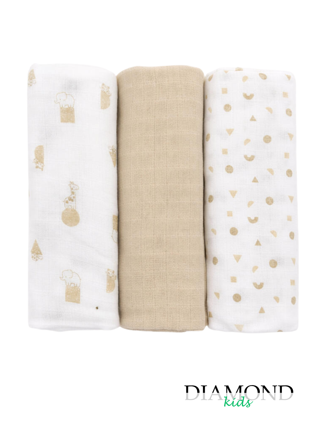 Set Mussole Neonato Ellepi beige