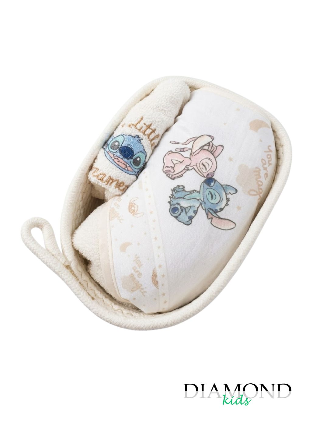 Kit Bagnetto Ellepi Stitch rosa azzurro