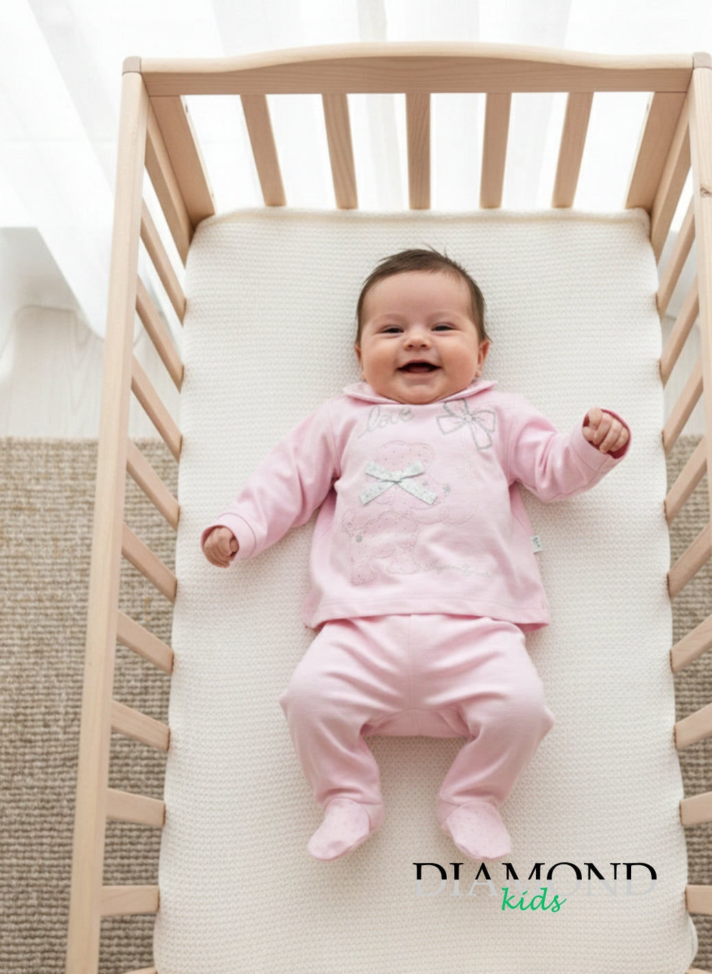 Completo Neonata Dog rosa