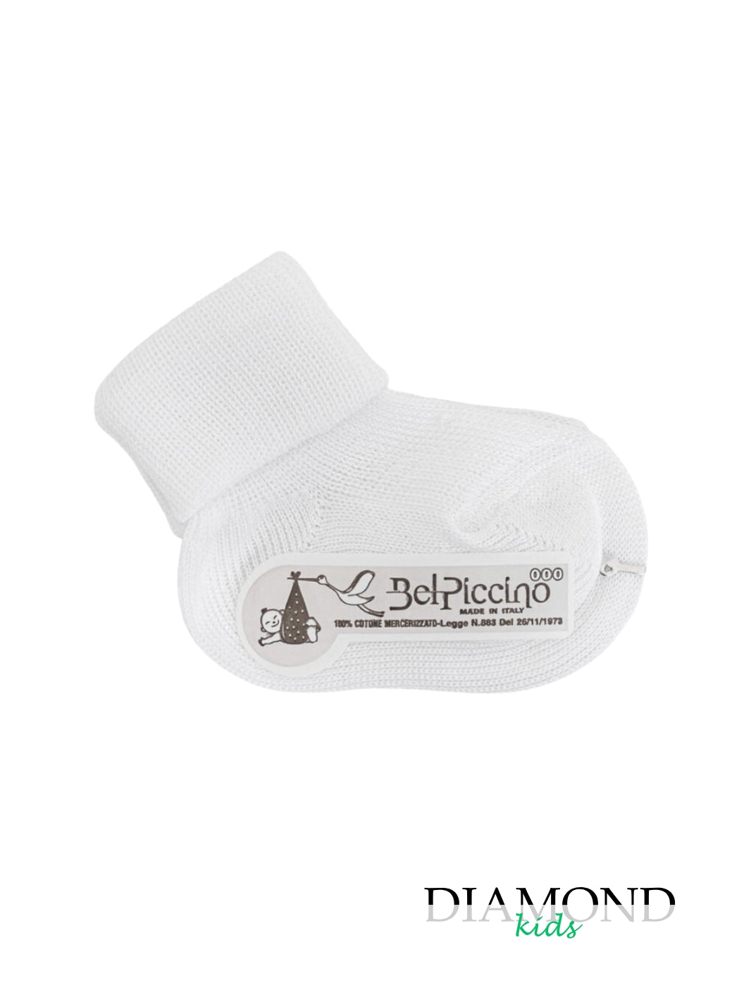Calzino Neonato Bel Piccino bianco