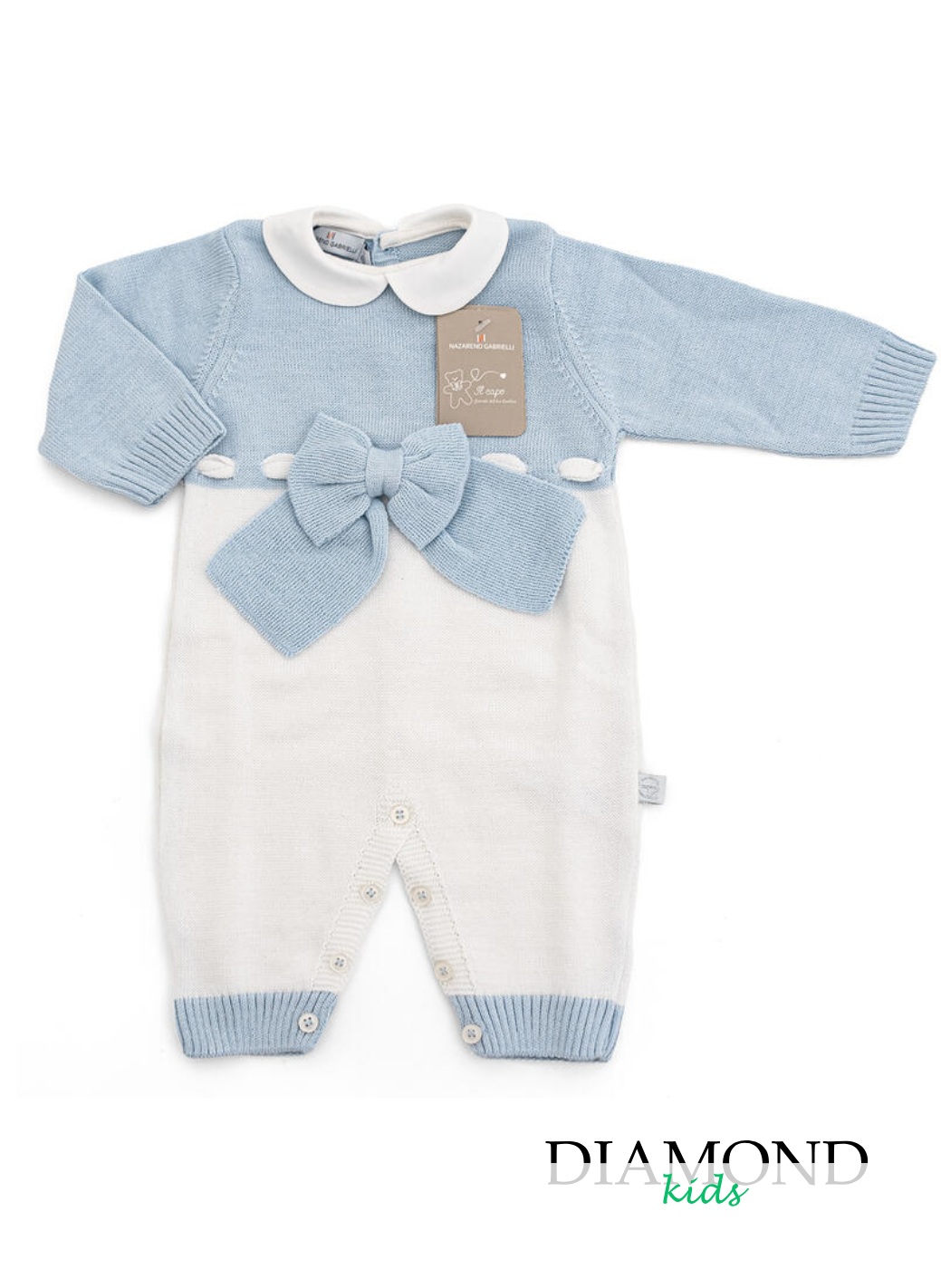 Tutina Neonato  Nazareno Gabrielli Fiocco celeste