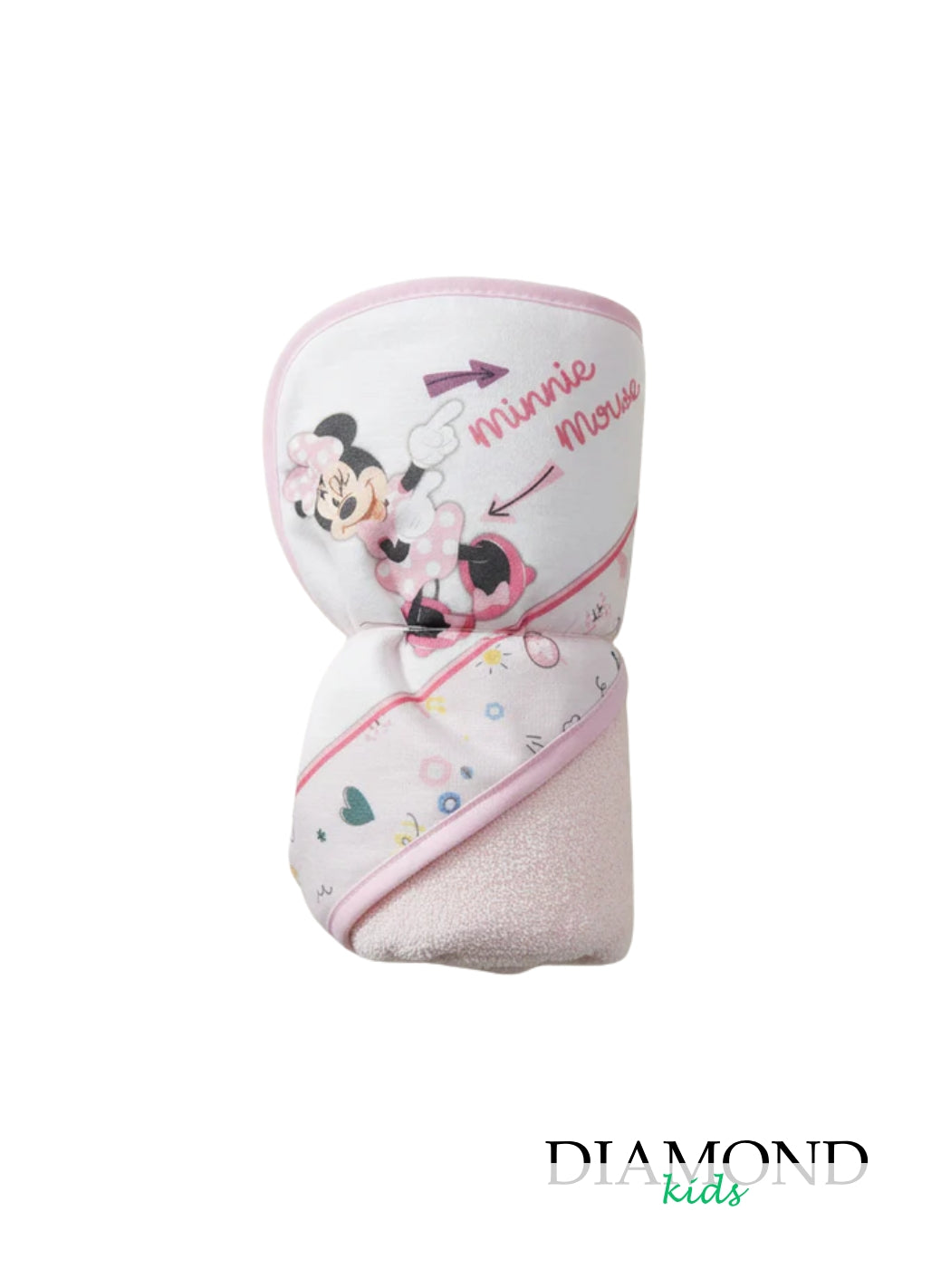 Accappatoio Neonata Disney Minnie rosa