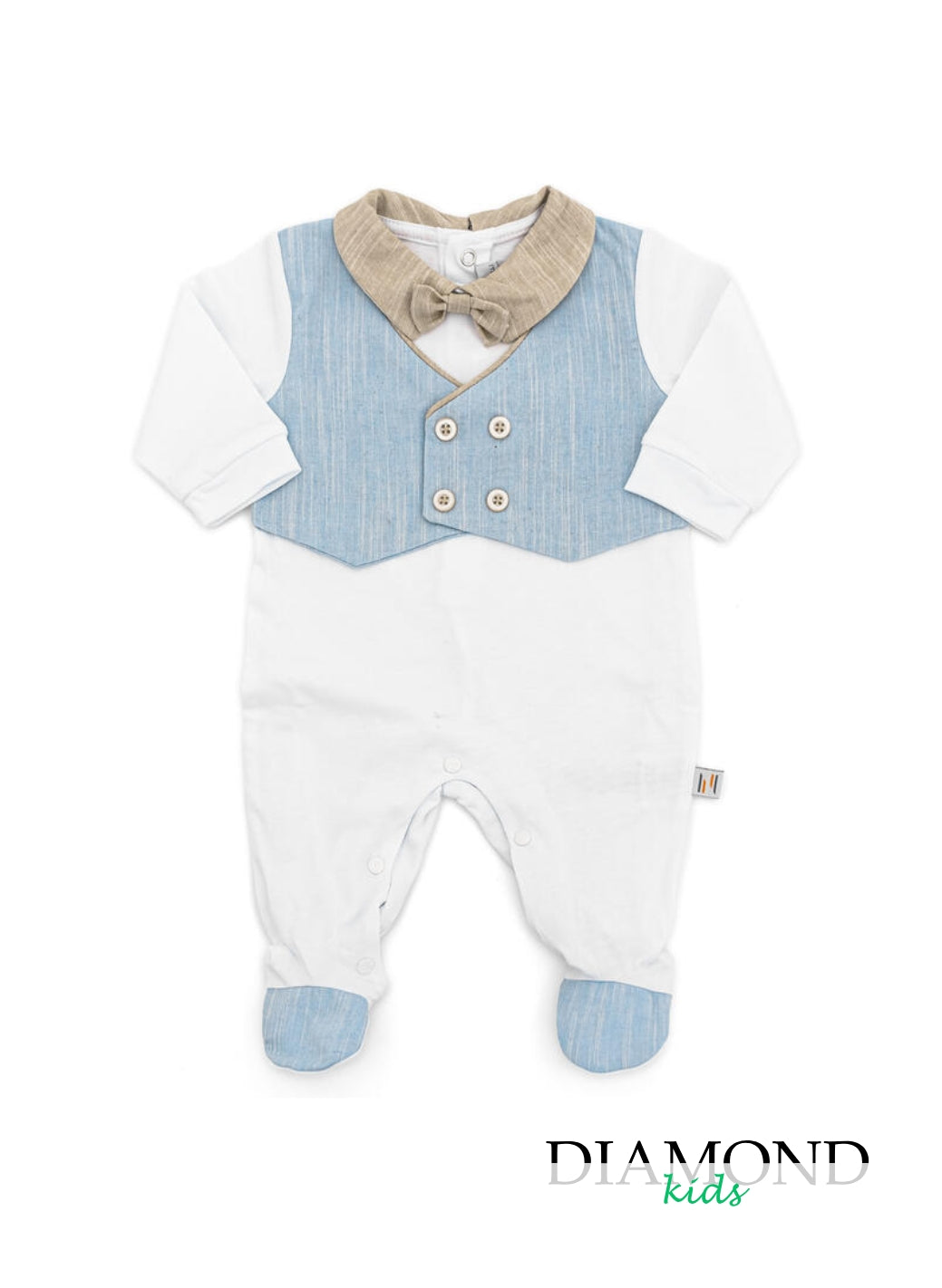 Tutina Neonato Nazareno Gabrielli Panciotto bianca