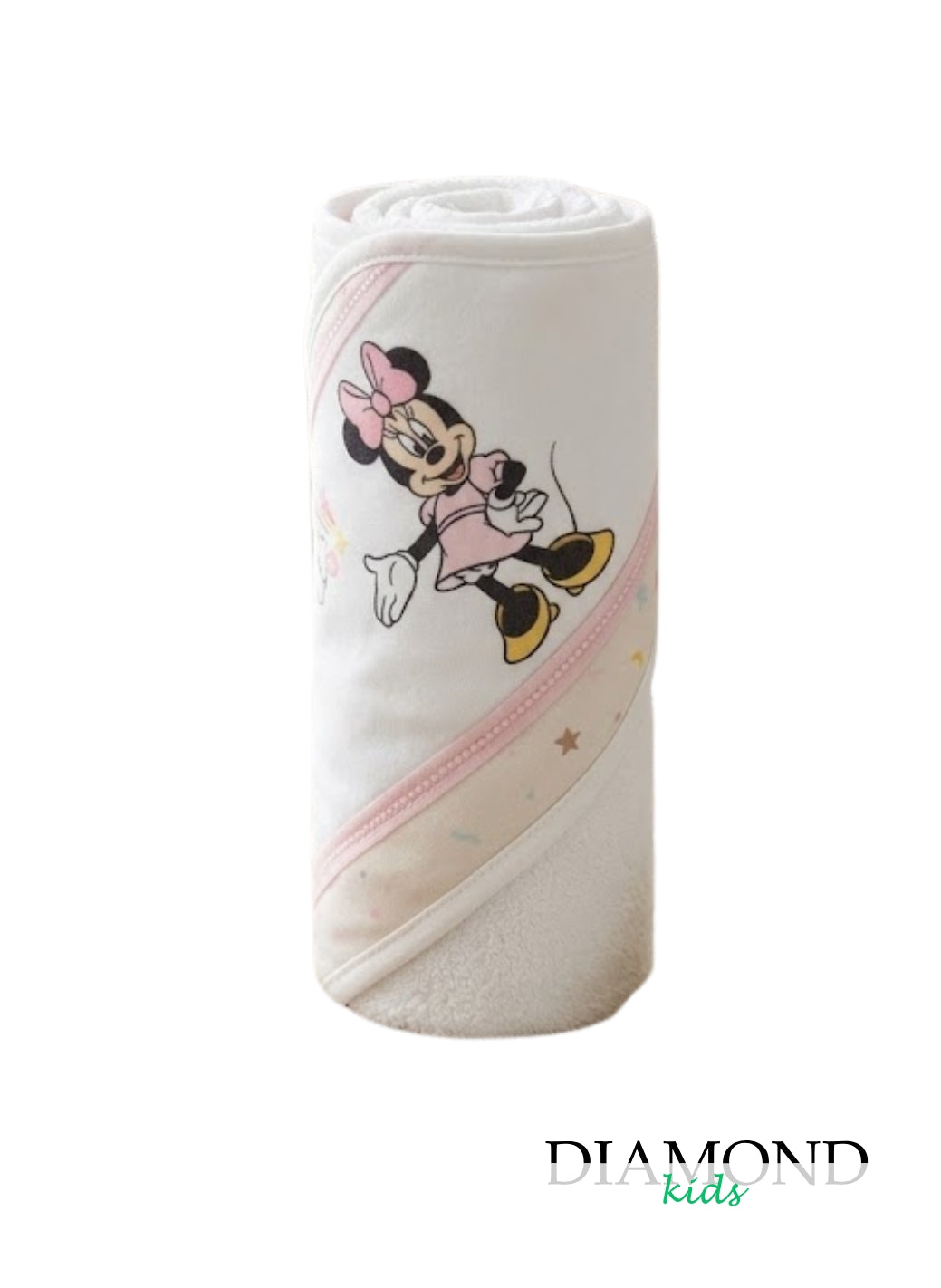 Accappatoio Neonata Disney Minnie bianco