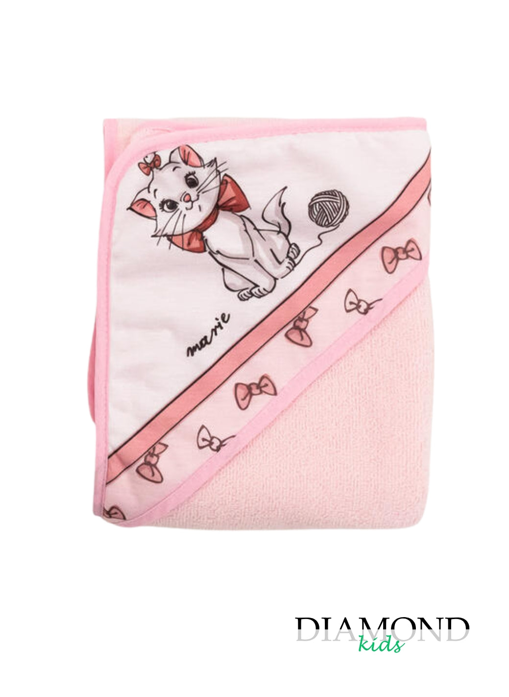Accappatoio Neonata Disney Aristogatti rosa